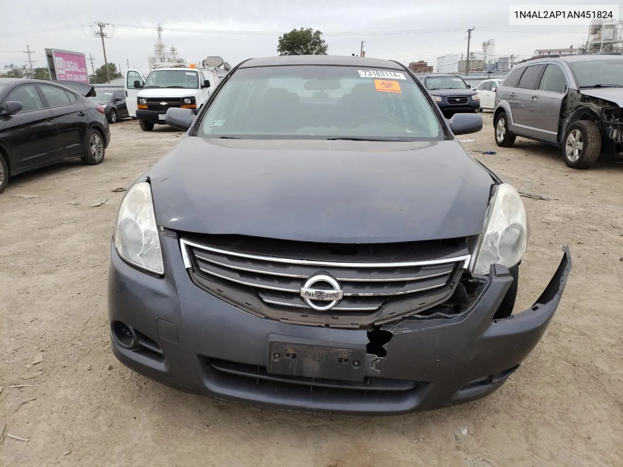 2010 Nissan Altima Base VIN: 1N4AL2AP1AN451824 Lot: 73163114