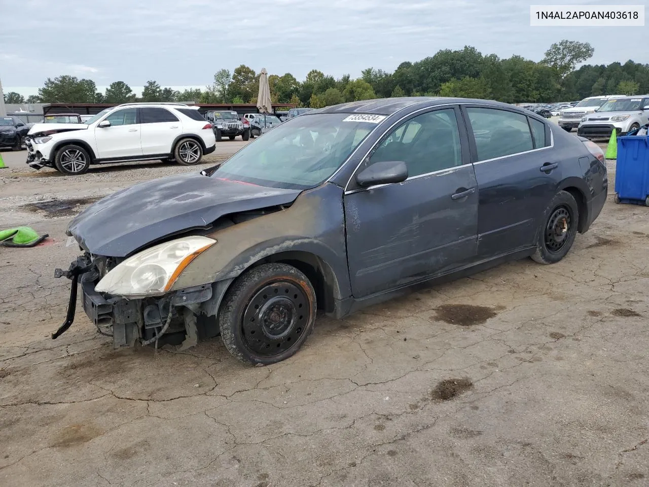 2010 Nissan Altima Base VIN: 1N4AL2AP0AN403618 Lot: 73354534