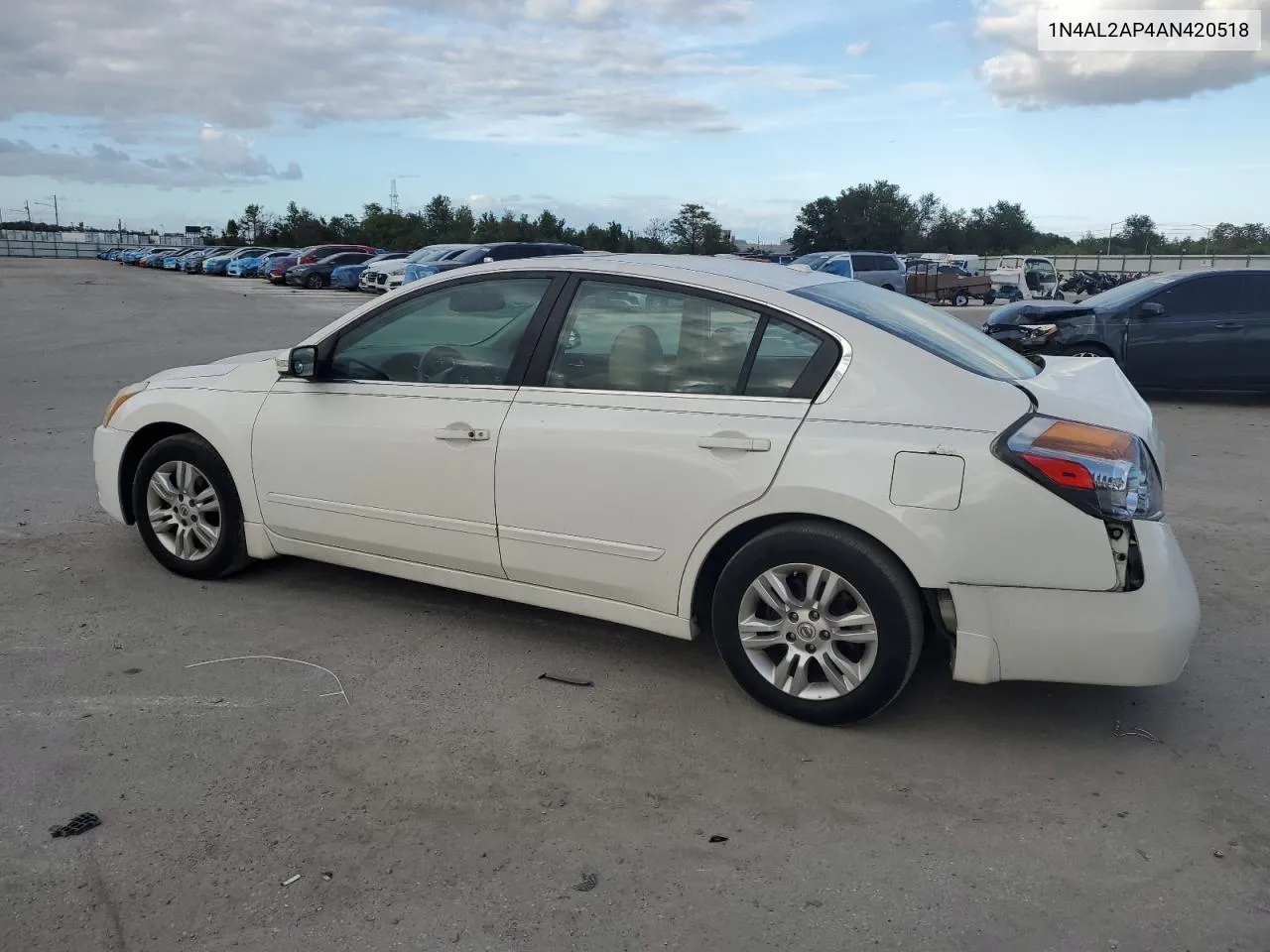 2010 Nissan Altima Base VIN: 1N4AL2AP4AN420518 Lot: 76681404