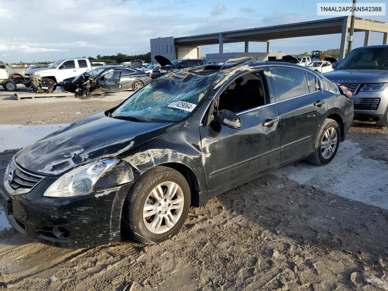 2010 Nissan Altima Base VIN: 1N4AL2AP2AN542388 Lot: 77429064