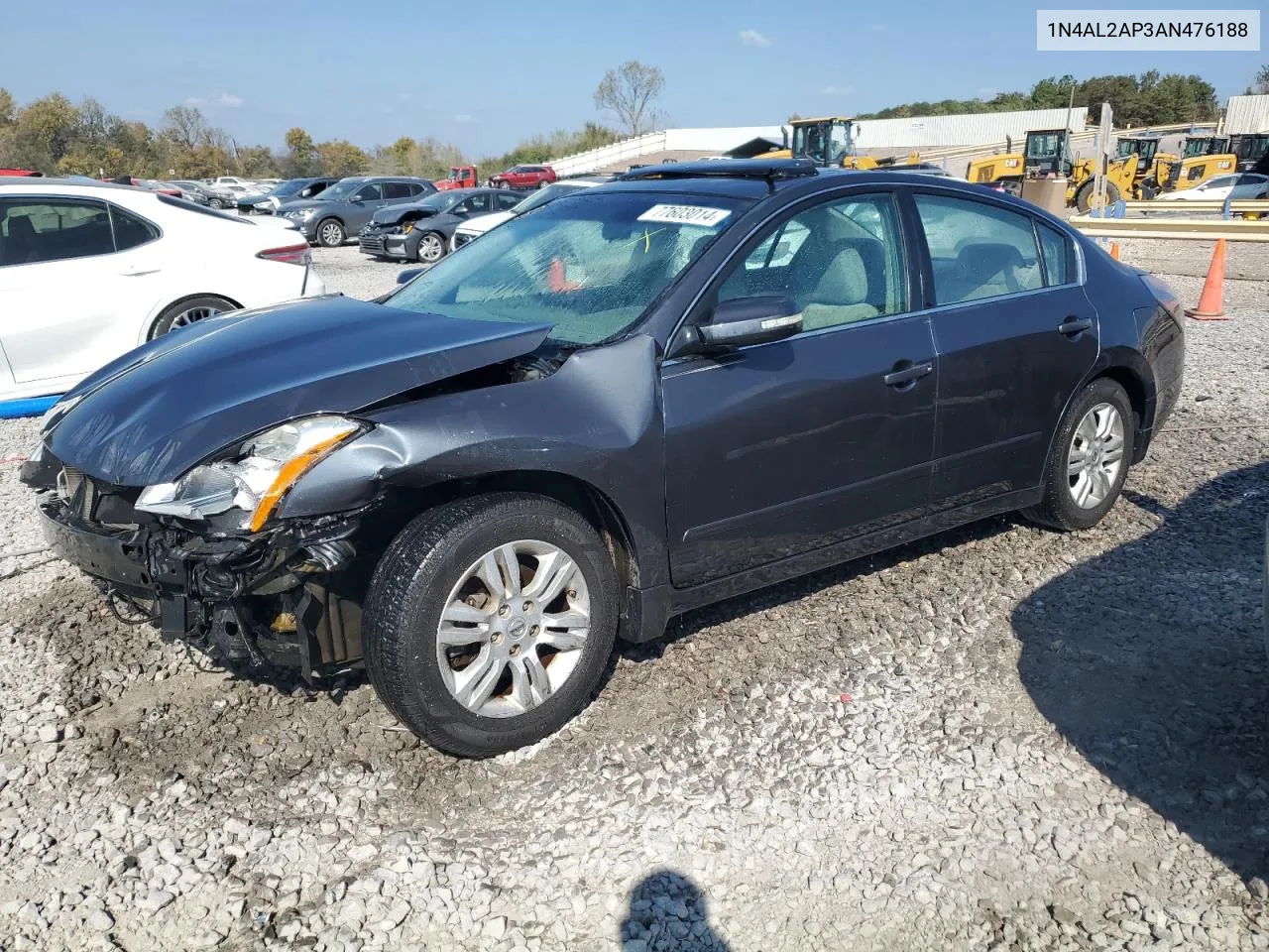 2010 Nissan Altima Base VIN: 1N4AL2AP3AN476188 Lot: 77603014