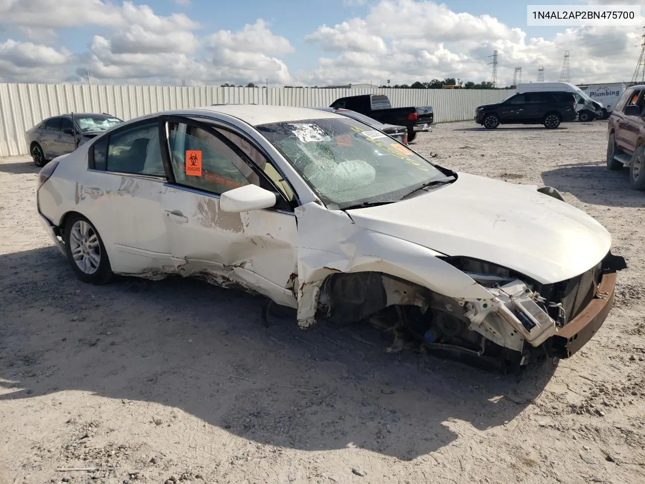 2011 Nissan Altima Base VIN: 1N4AL2AP2BN475700 Lot: 68747774