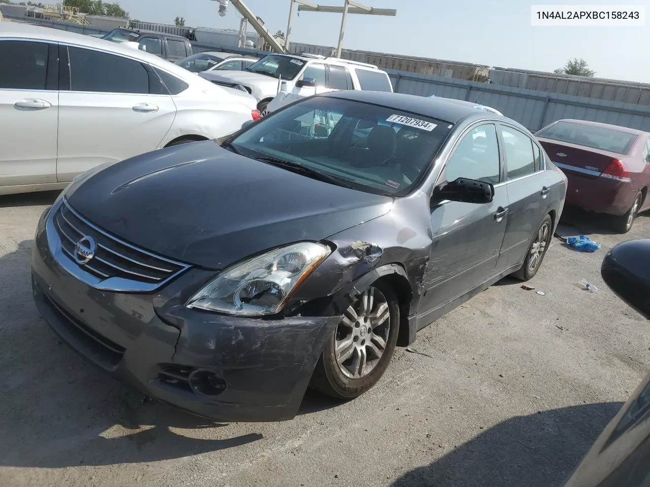 2011 Nissan Altima Base VIN: 1N4AL2APXBC158243 Lot: 71207934