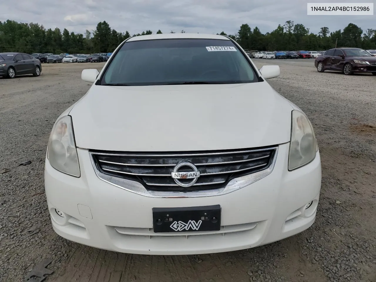 2011 Nissan Altima Base VIN: 1N4AL2AP4BC152986 Lot: 71457274