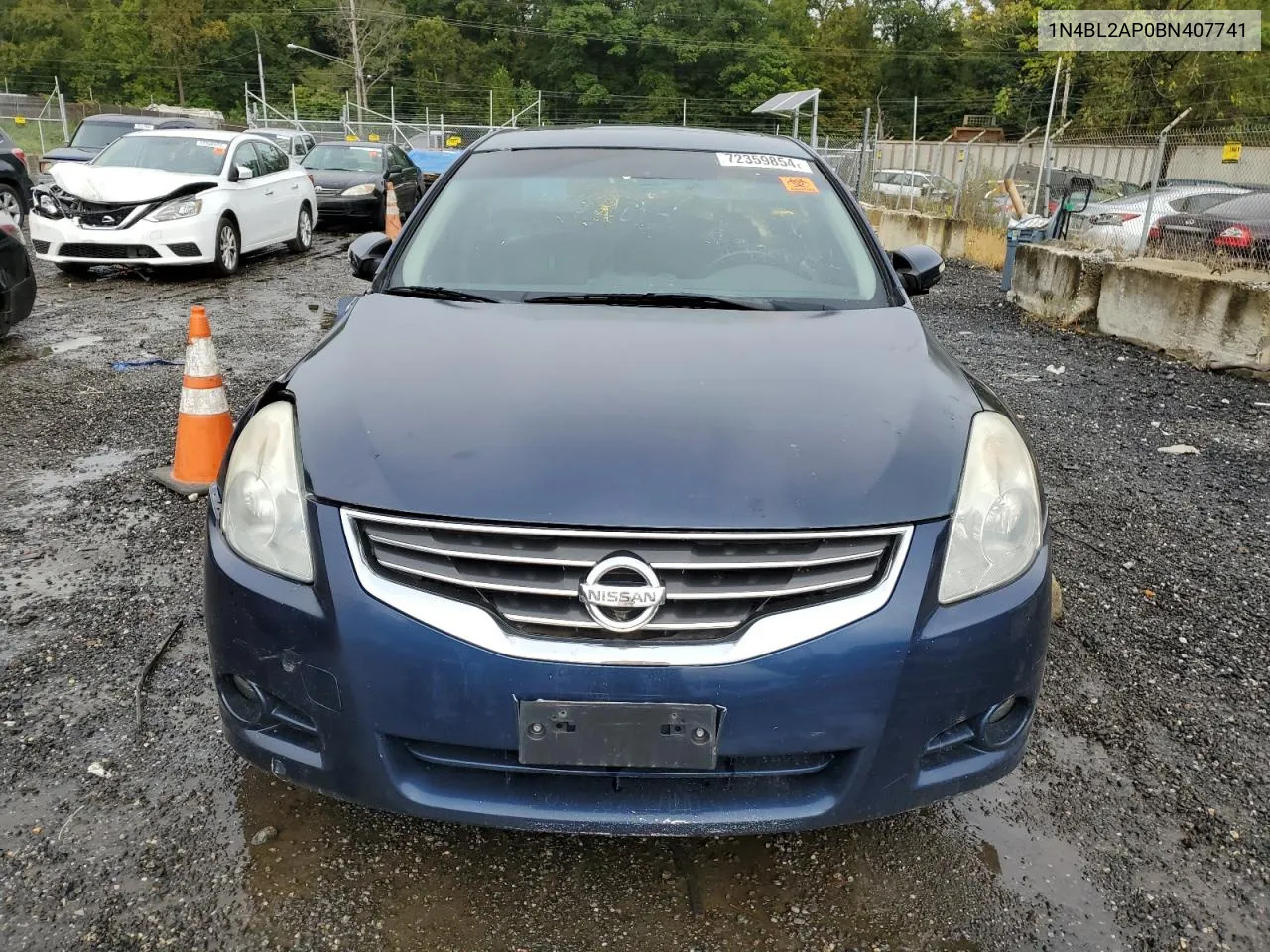 2011 Nissan Altima Sr VIN: 1N4BL2AP0BN407741 Lot: 72359854