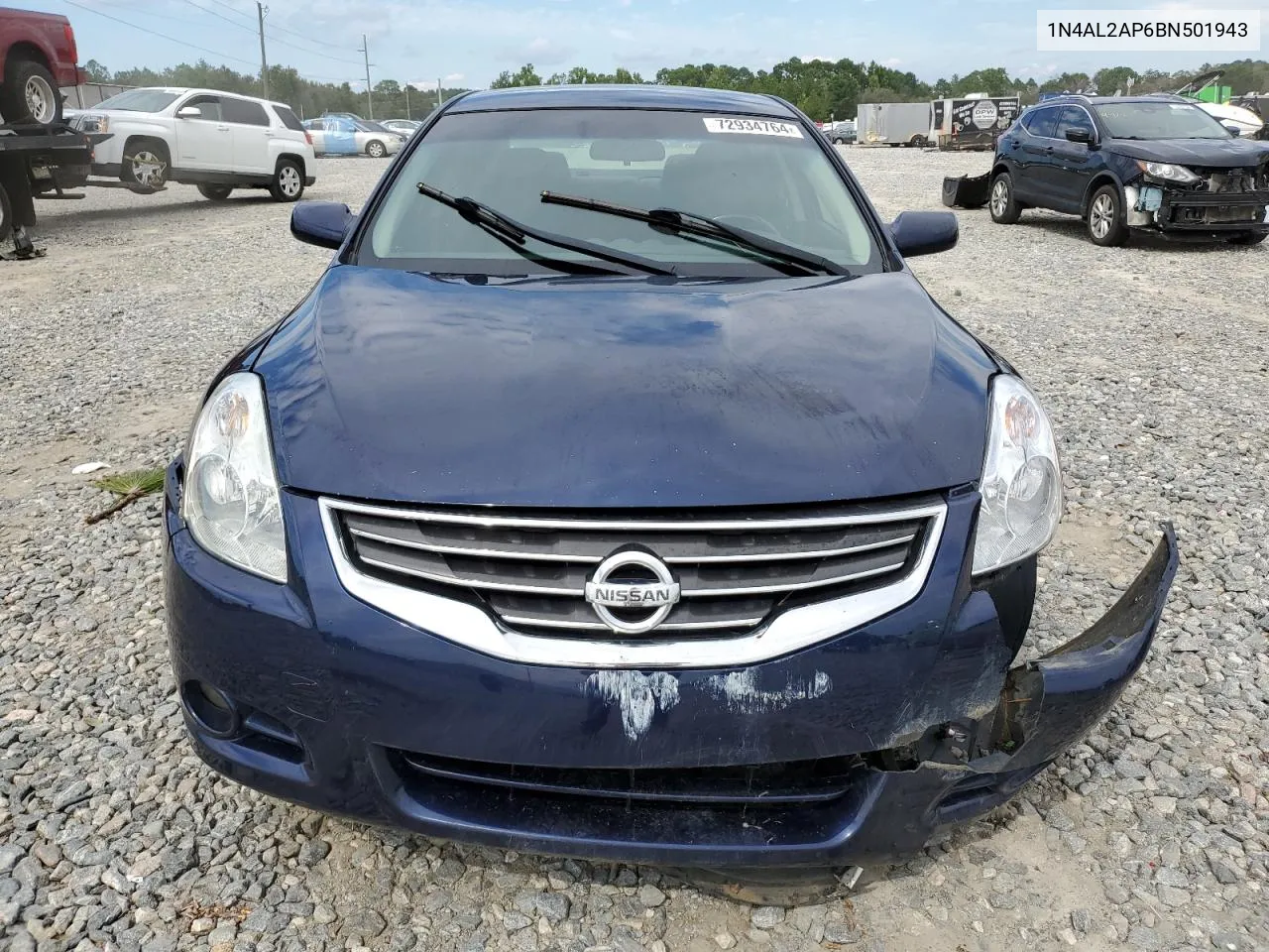 2011 Nissan Altima Base VIN: 1N4AL2AP6BN501943 Lot: 72934764