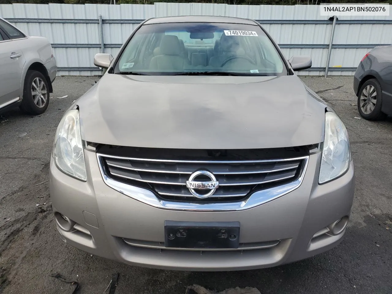 2011 Nissan Altima Base VIN: 1N4AL2AP1BN502076 Lot: 74019034