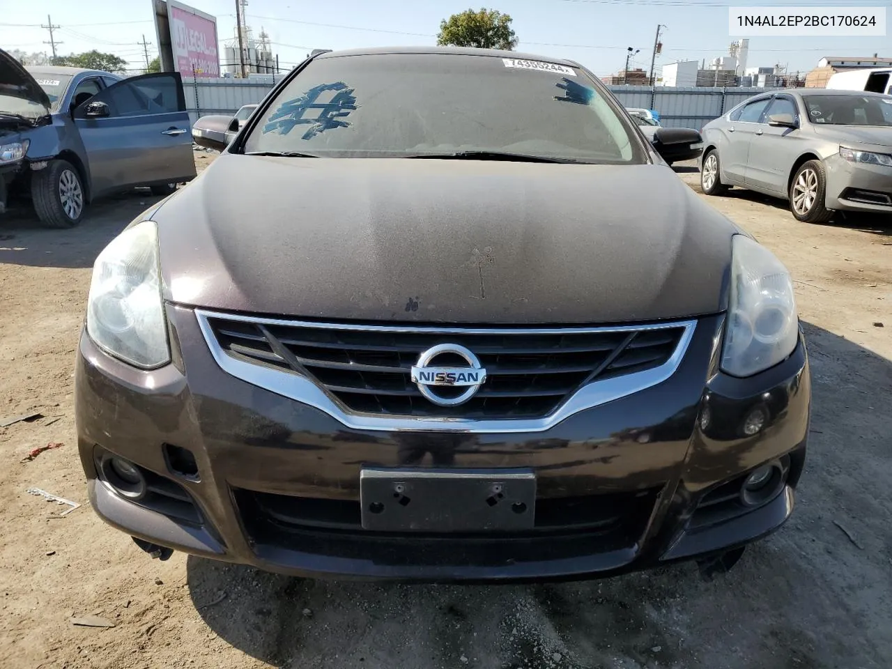 2011 Nissan Altima S VIN: 1N4AL2EP2BC170624 Lot: 74355244