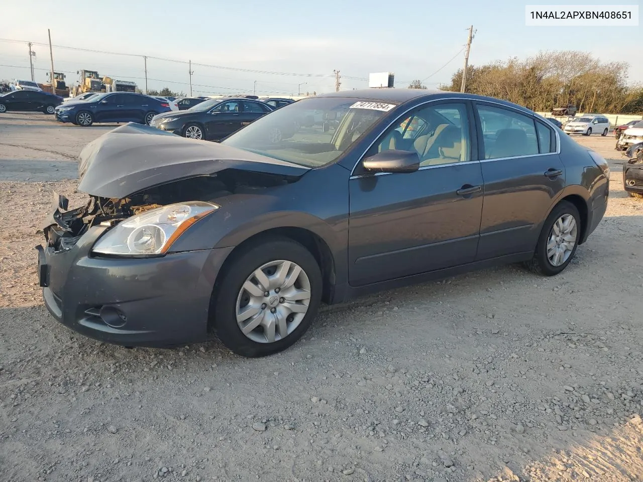 2011 Nissan Altima Base VIN: 1N4AL2APXBN408651 Lot: 74717854