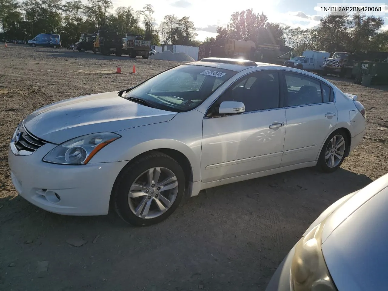 2011 Nissan Altima Sr VIN: 1N4BL2AP2BN420068 Lot: 75791034