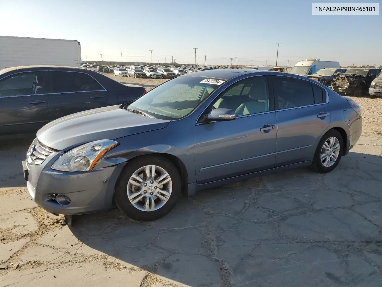 2011 Nissan Altima Base VIN: 1N4AL2AP9BN465181 Lot: 76423394