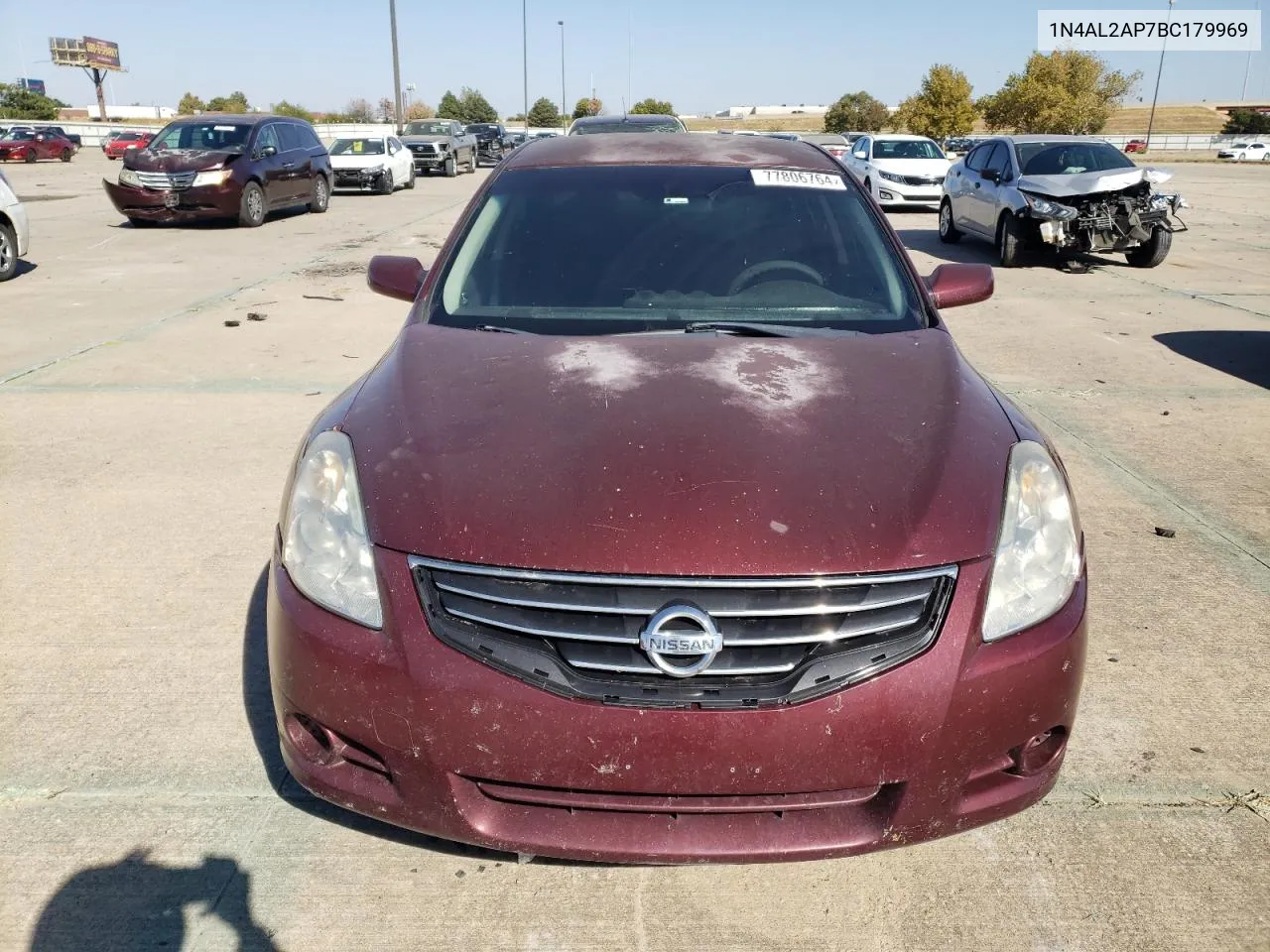 2011 Nissan Altima Base VIN: 1N4AL2AP7BC179969 Lot: 77806764