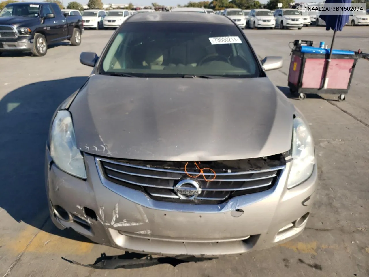 2011 Nissan Altima Base VIN: 1N4AL2AP3BN502094 Lot: 78000214