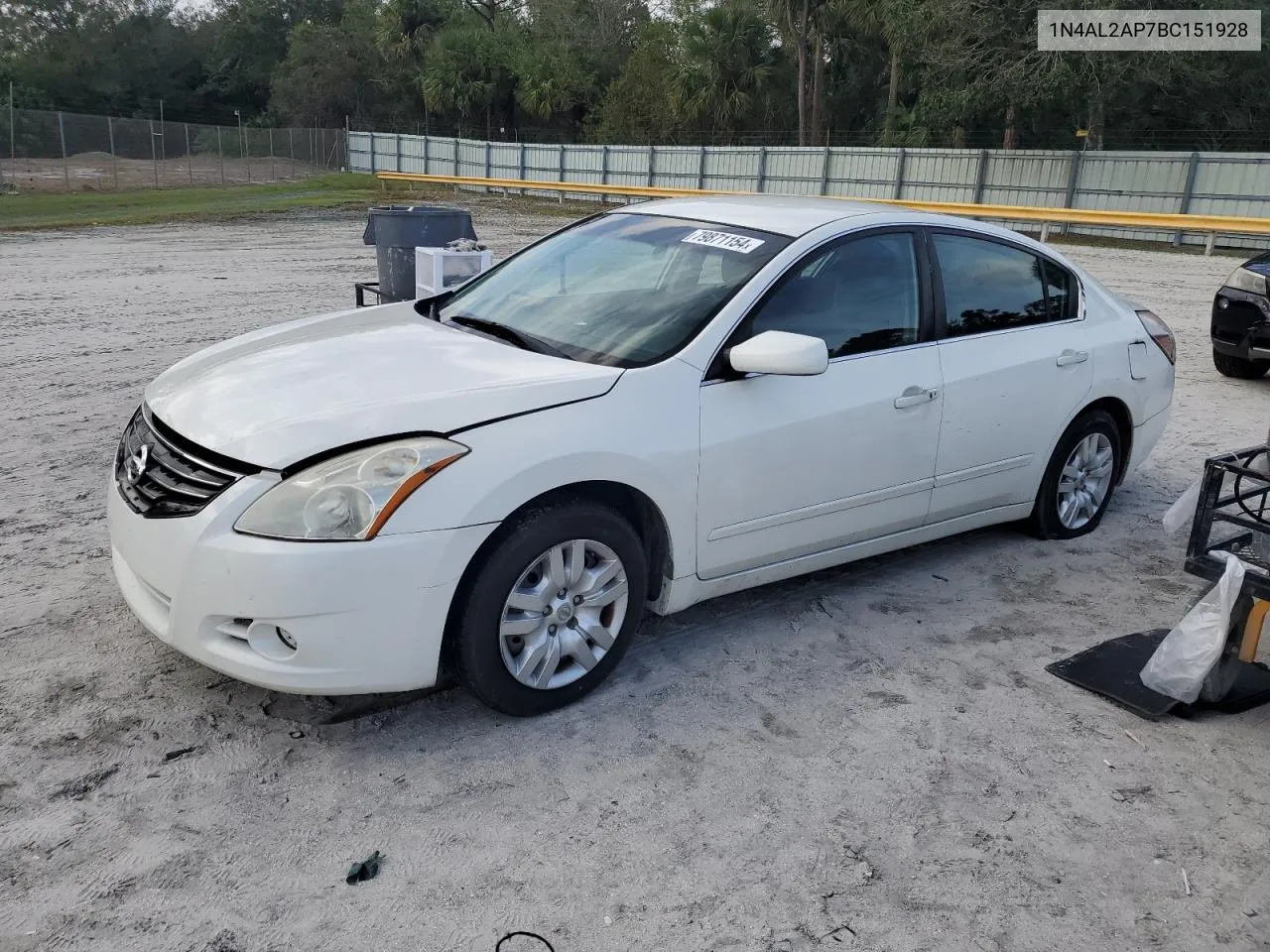 2011 Nissan Altima Base VIN: 1N4AL2AP7BC151928 Lot: 79871154