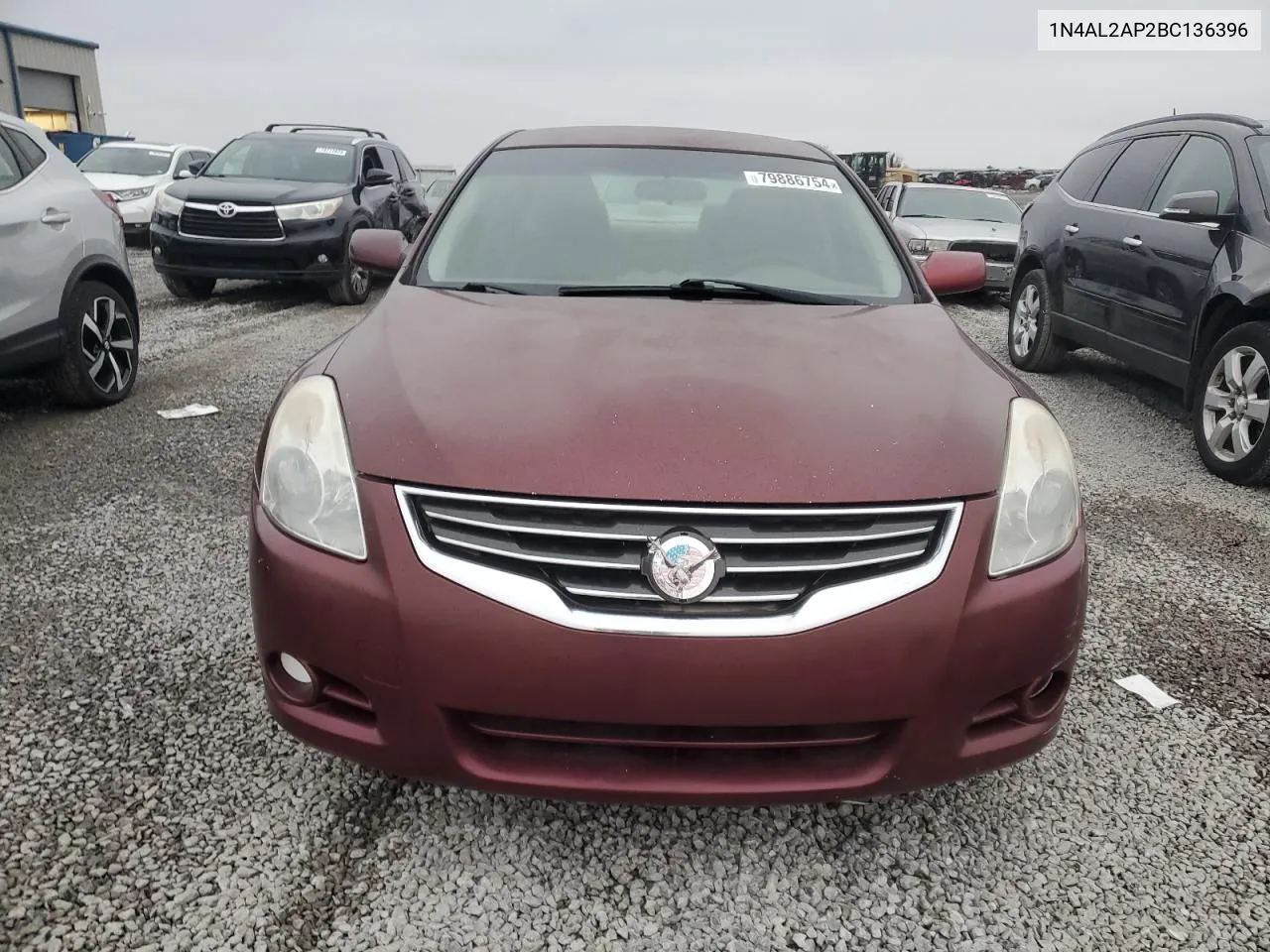 2011 Nissan Altima Base VIN: 1N4AL2AP2BC136396 Lot: 79886754