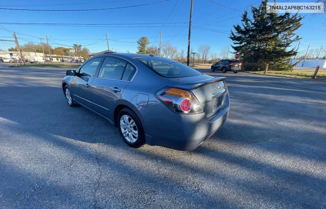 2011 Nissan Altima Base VIN: 1N4AL2AP8BC163215 Lot: 80315254