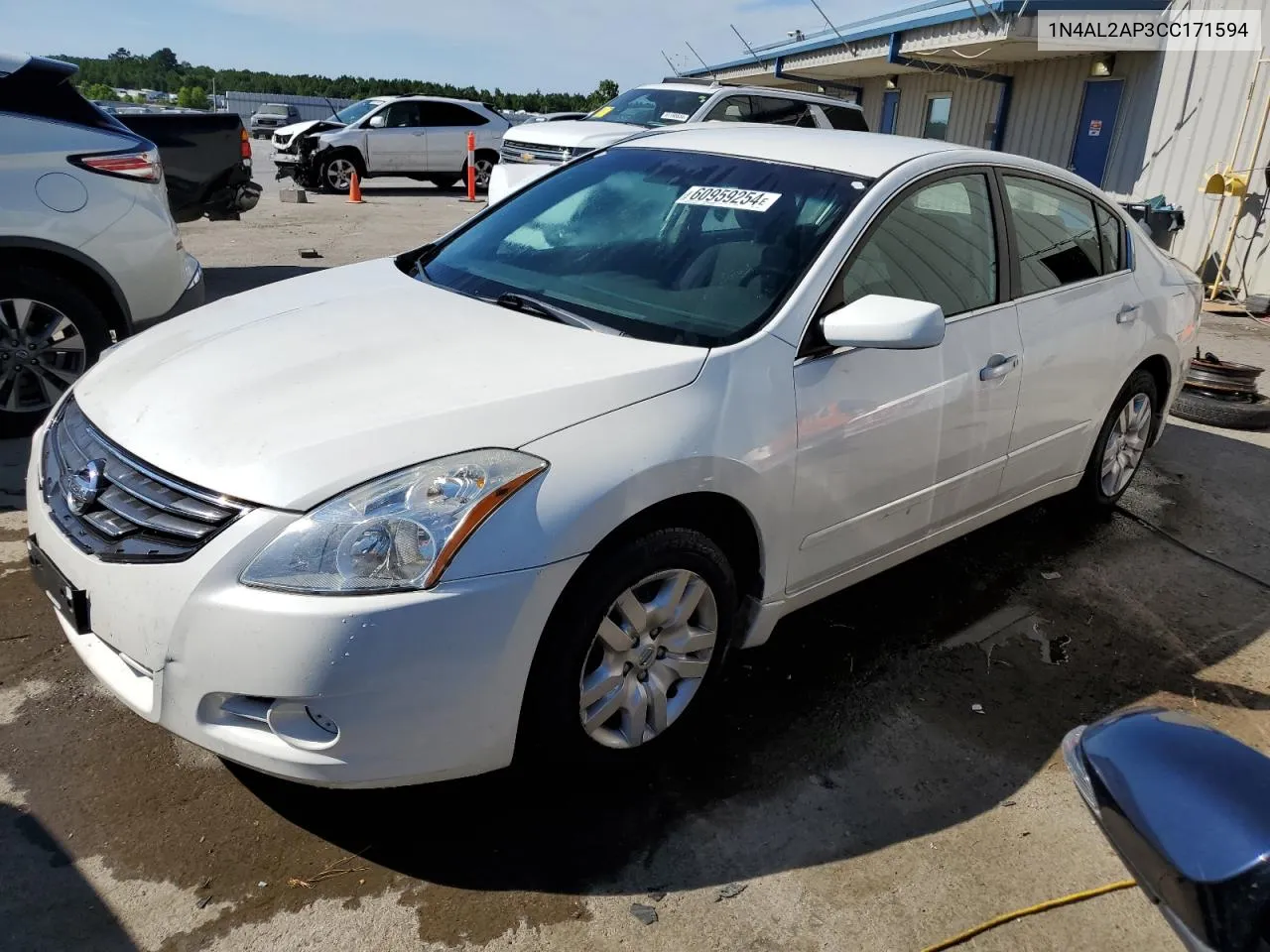 2012 Nissan Altima Base VIN: 1N4AL2AP3CC171594 Lot: 60959254