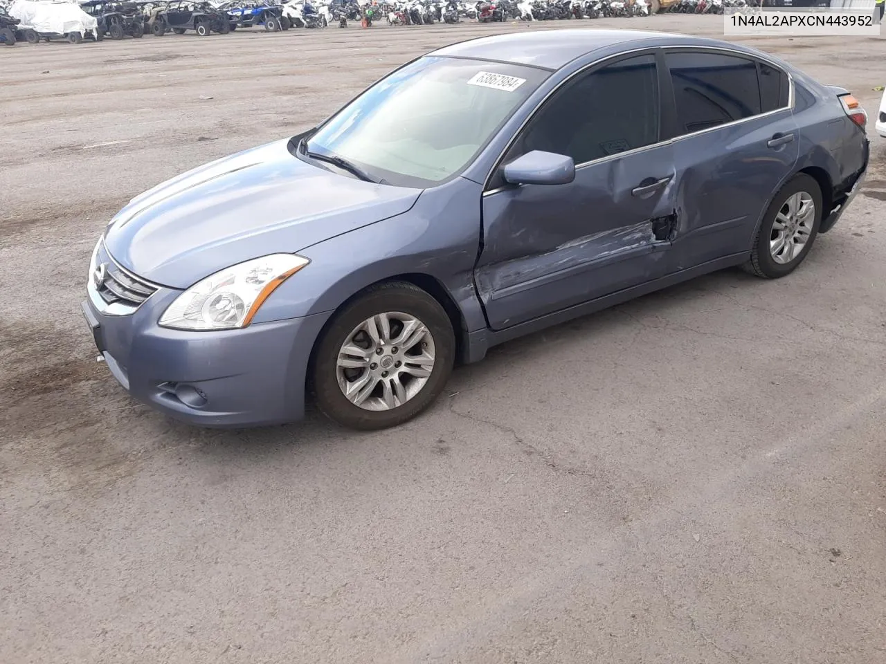 2012 Nissan Altima Base VIN: 1N4AL2APXCN443952 Lot: 63867984