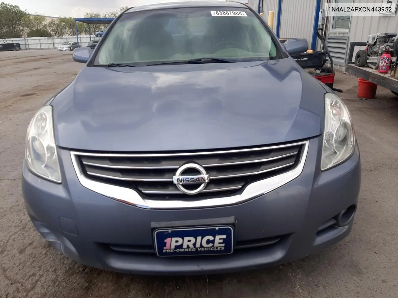 2012 Nissan Altima Base VIN: 1N4AL2APXCN443952 Lot: 63867984