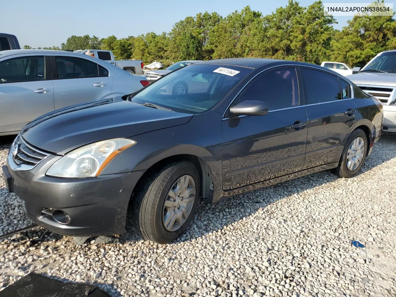 2012 Nissan Altima Base VIN: 1N4AL2AP0CN538634 Lot: 66271364