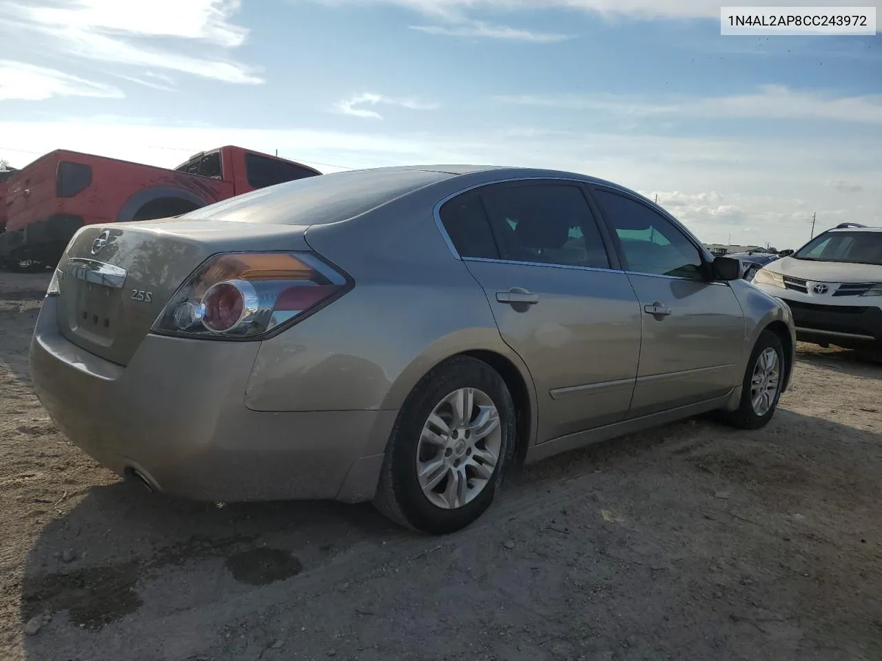 2012 Nissan Altima Base VIN: 1N4AL2AP8CC243972 Lot: 68146134