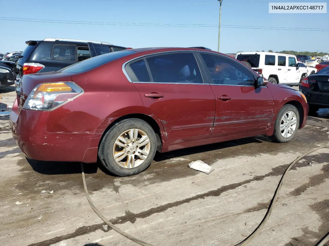 2012 Nissan Altima Base VIN: 1N4AL2APXCC148717 Lot: 69285874