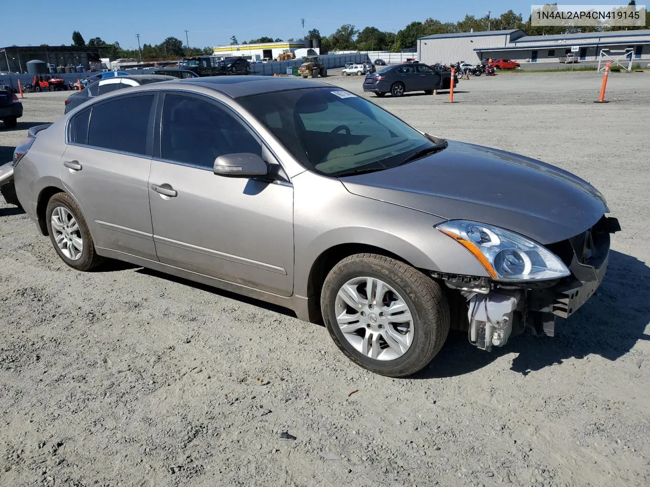 2012 Nissan Altima Base VIN: 1N4AL2AP4CN419145 Lot: 69871044