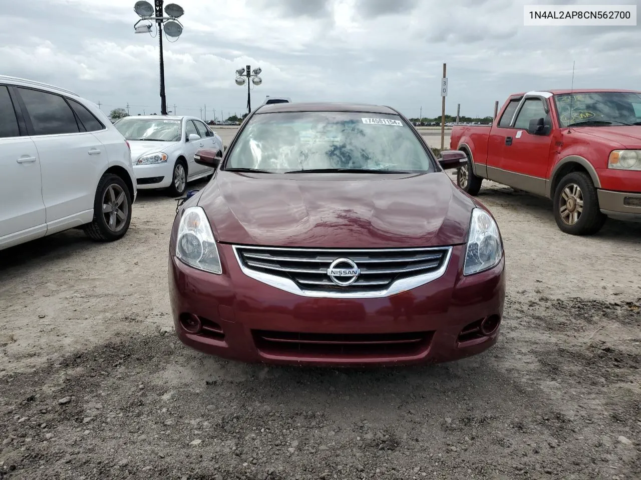 2012 Nissan Altima Base VIN: 1N4AL2AP8CN562700 Lot: 74581154