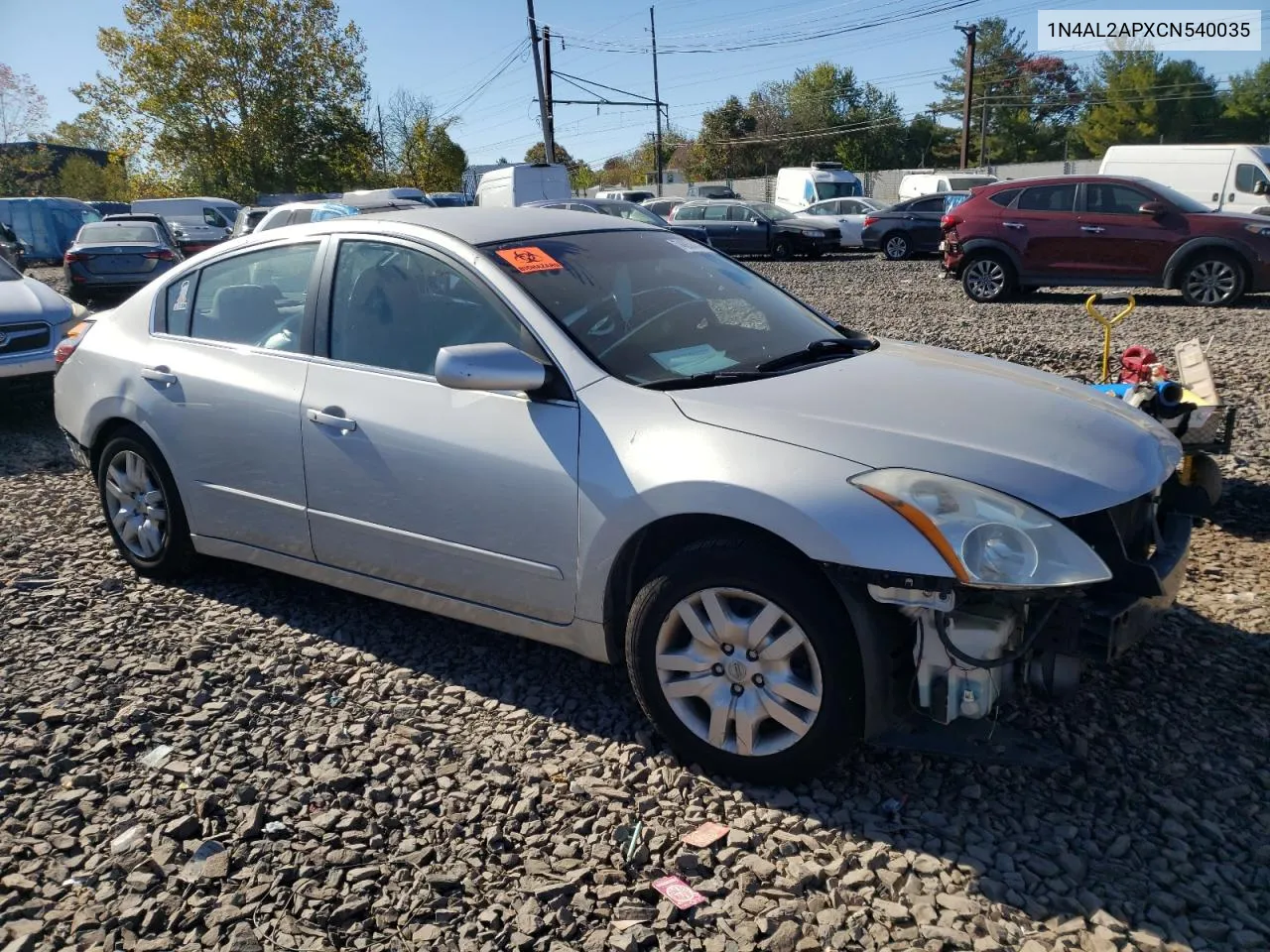 2012 Nissan Altima Base VIN: 1N4AL2APXCN540035 Lot: 74850484