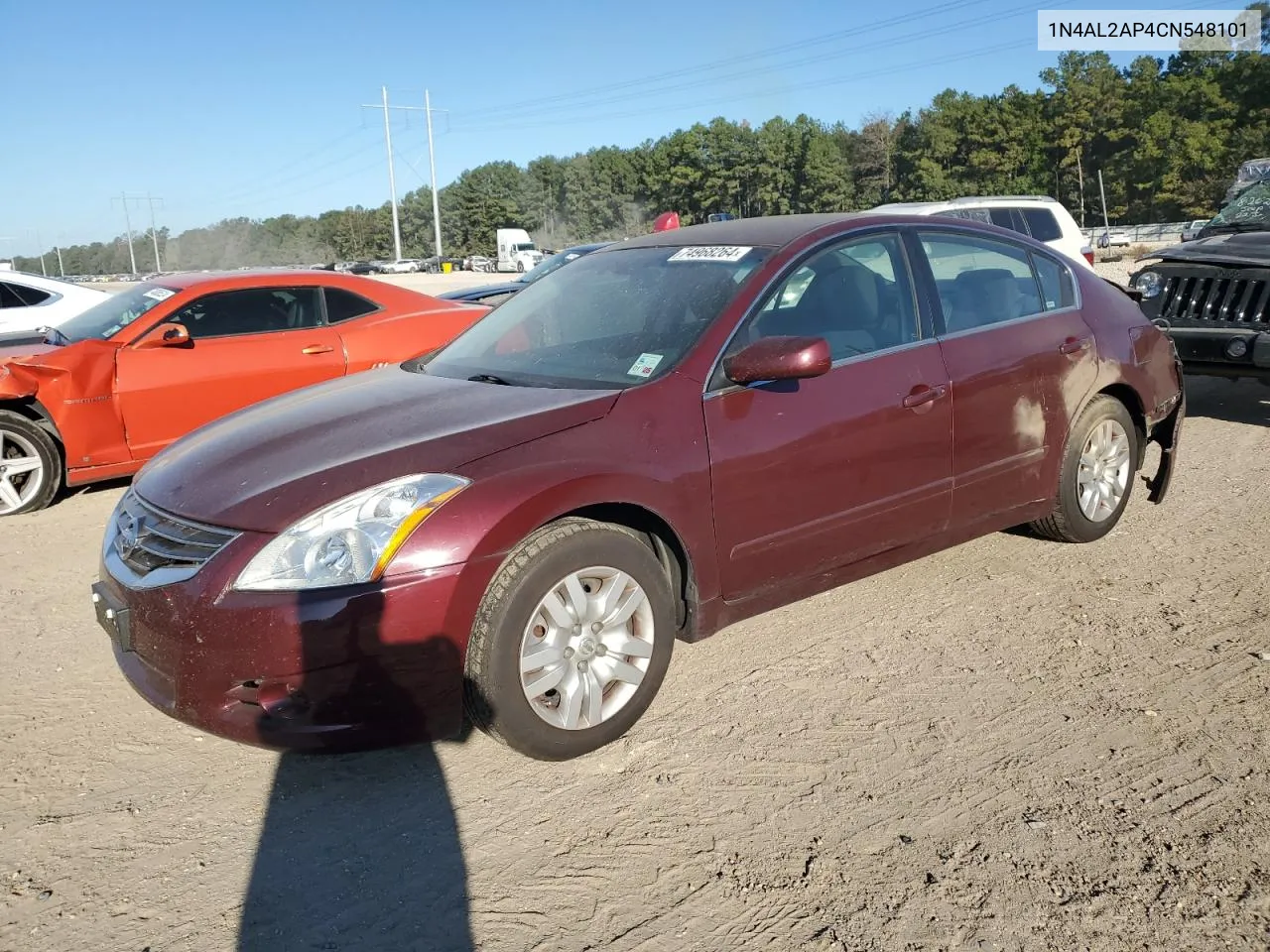 2012 Nissan Altima Base VIN: 1N4AL2AP4CN548101 Lot: 74968264