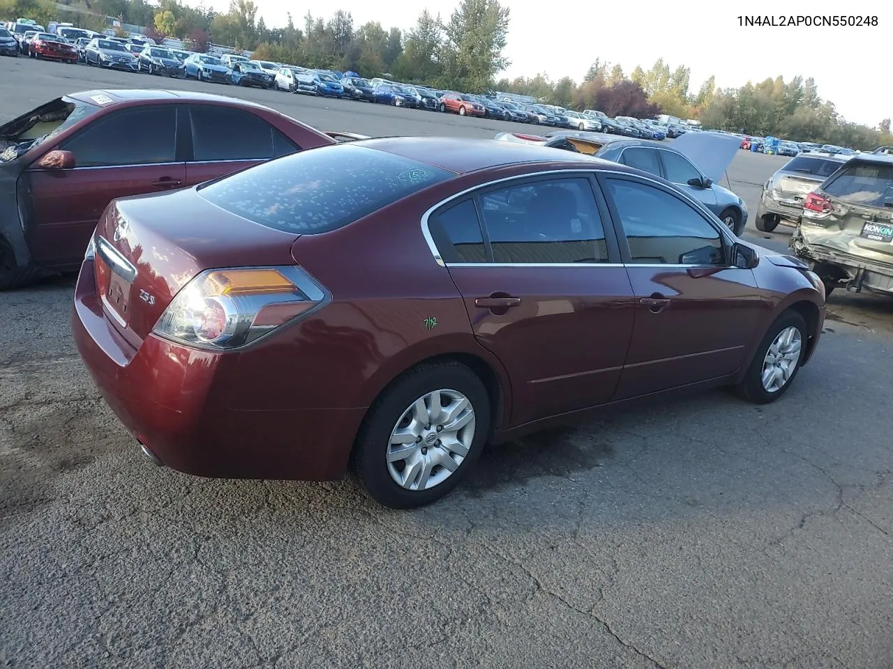 2012 Nissan Altima Base VIN: 1N4AL2AP0CN550248 Lot: 76119344