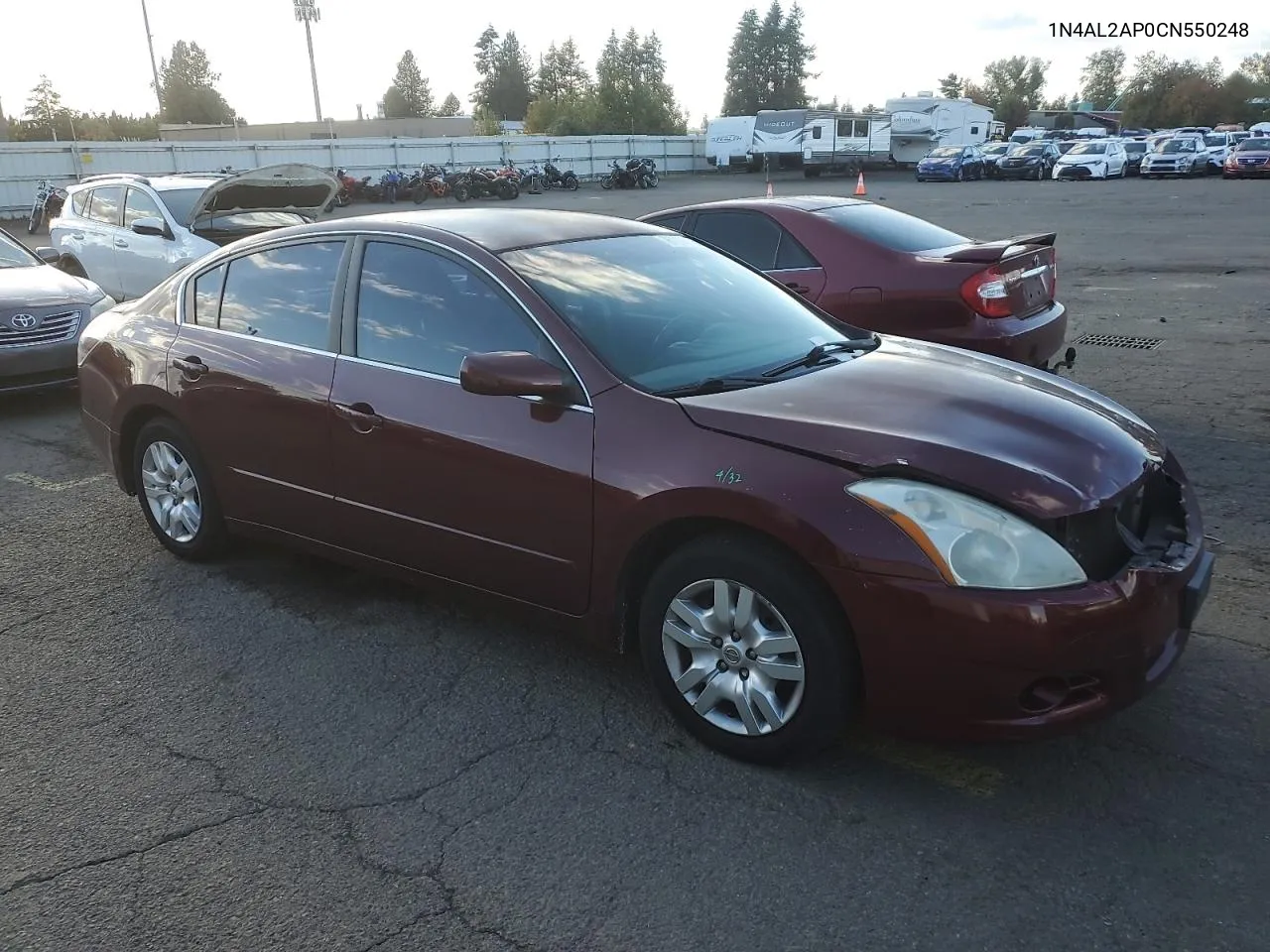 2012 Nissan Altima Base VIN: 1N4AL2AP0CN550248 Lot: 76119344