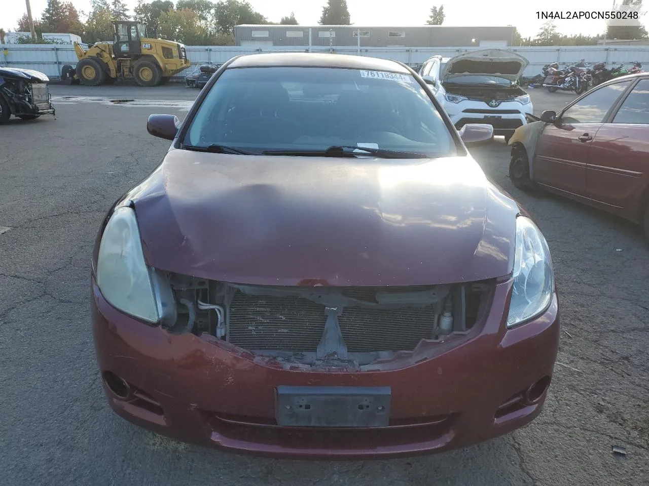 2012 Nissan Altima Base VIN: 1N4AL2AP0CN550248 Lot: 76119344