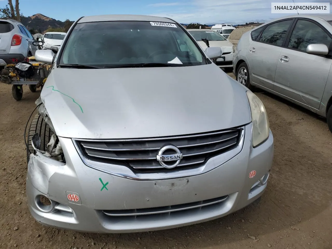 2012 Nissan Altima Base VIN: 1N4AL2AP4CN549412 Lot: 76560344