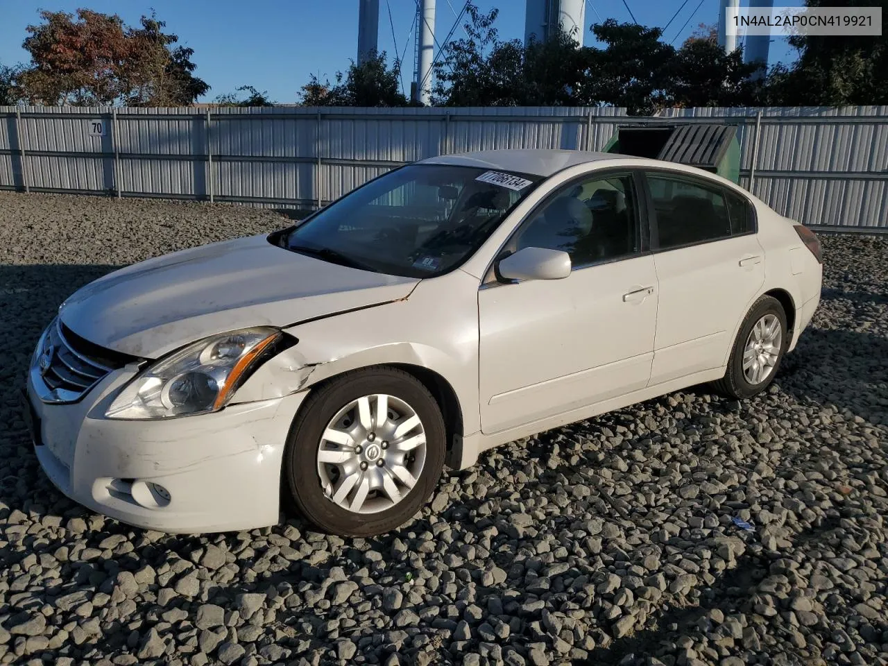 2012 Nissan Altima Base VIN: 1N4AL2AP0CN419921 Lot: 77066134