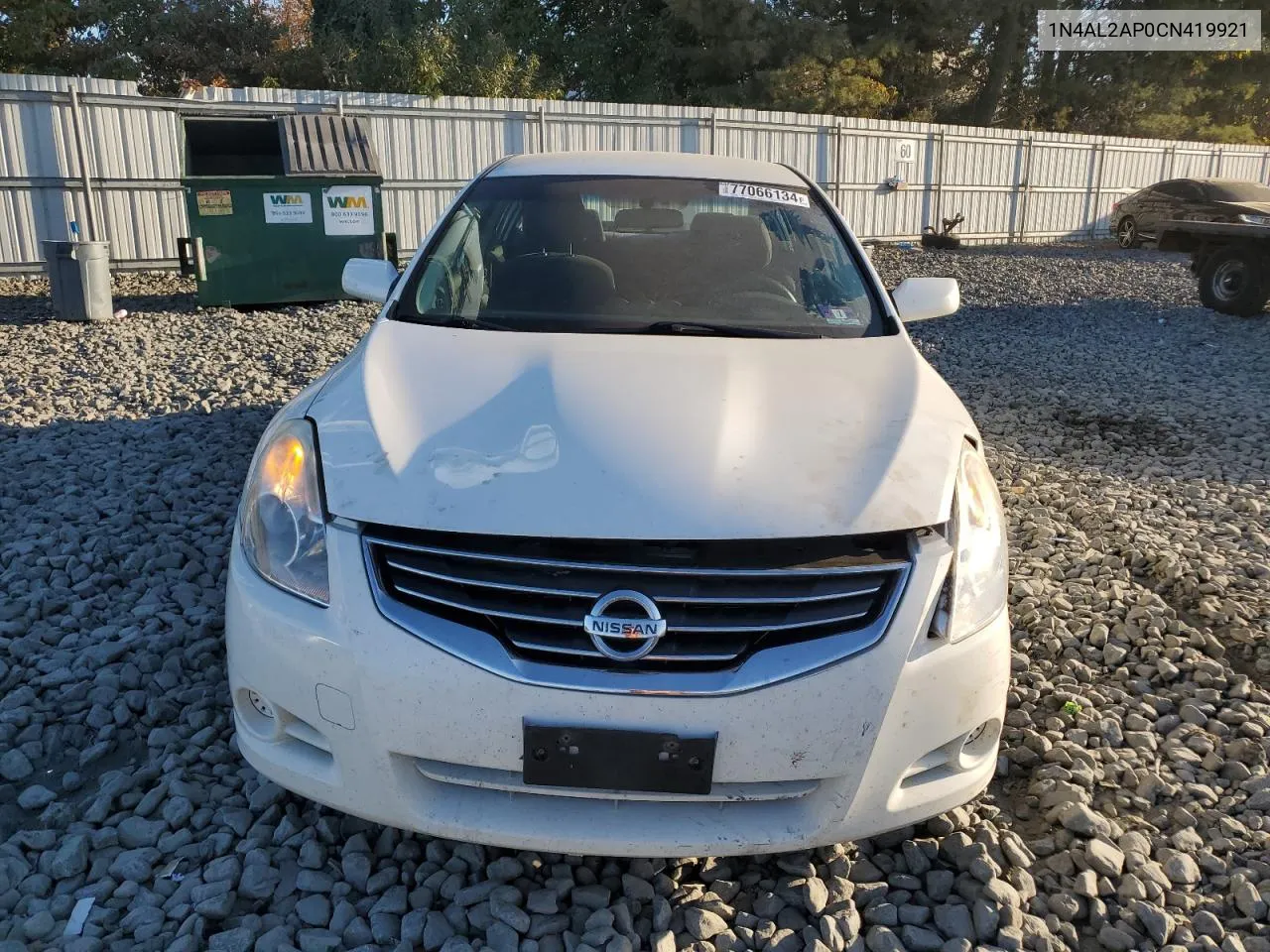 2012 Nissan Altima Base VIN: 1N4AL2AP0CN419921 Lot: 77066134