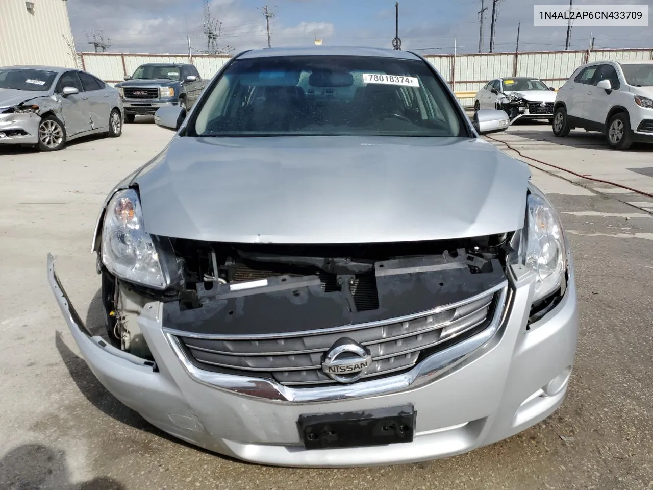 2012 Nissan Altima Base VIN: 1N4AL2AP6CN433709 Lot: 78018374