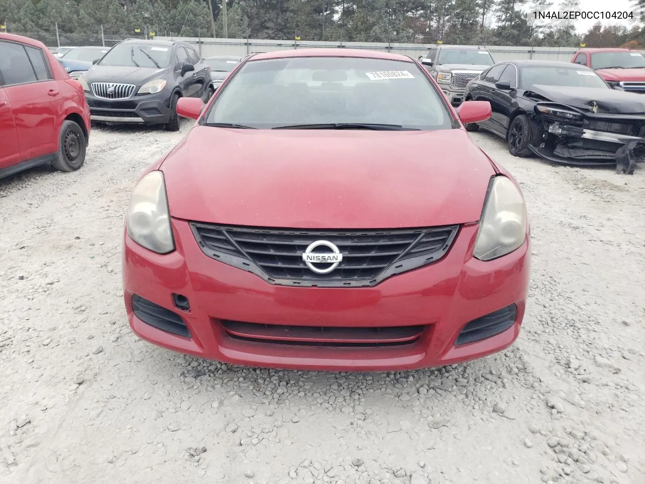 2012 Nissan Altima S VIN: 1N4AL2EP0CC104204 Lot: 78160824