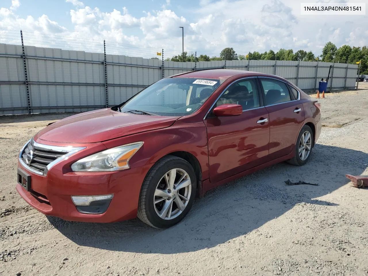 2013 Nissan Altima 2.5 VIN: 1N4AL3AP4DN481541 Lot: 69819684