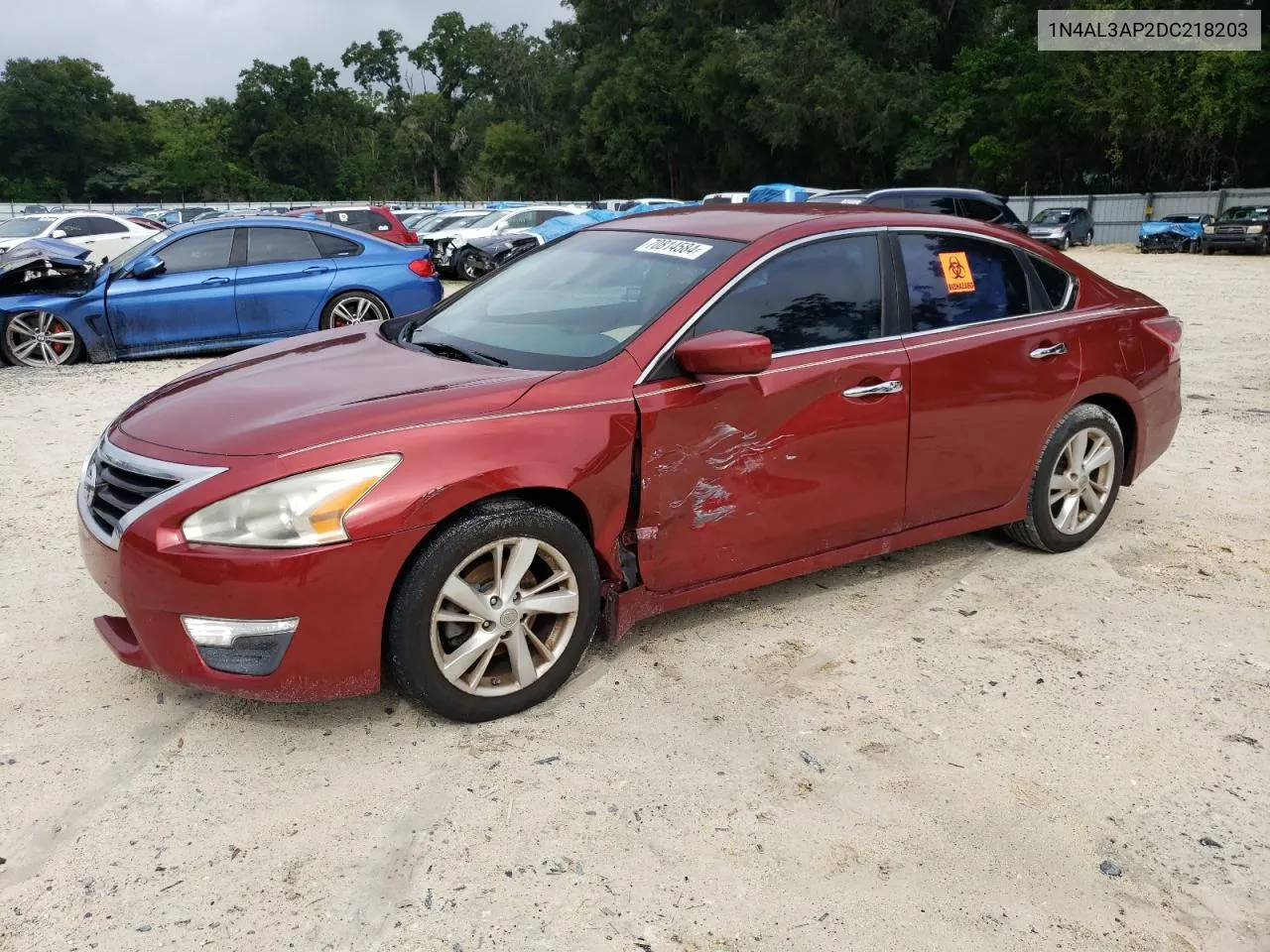 2013 Nissan Altima 2.5 VIN: 1N4AL3AP2DC218203 Lot: 70814584