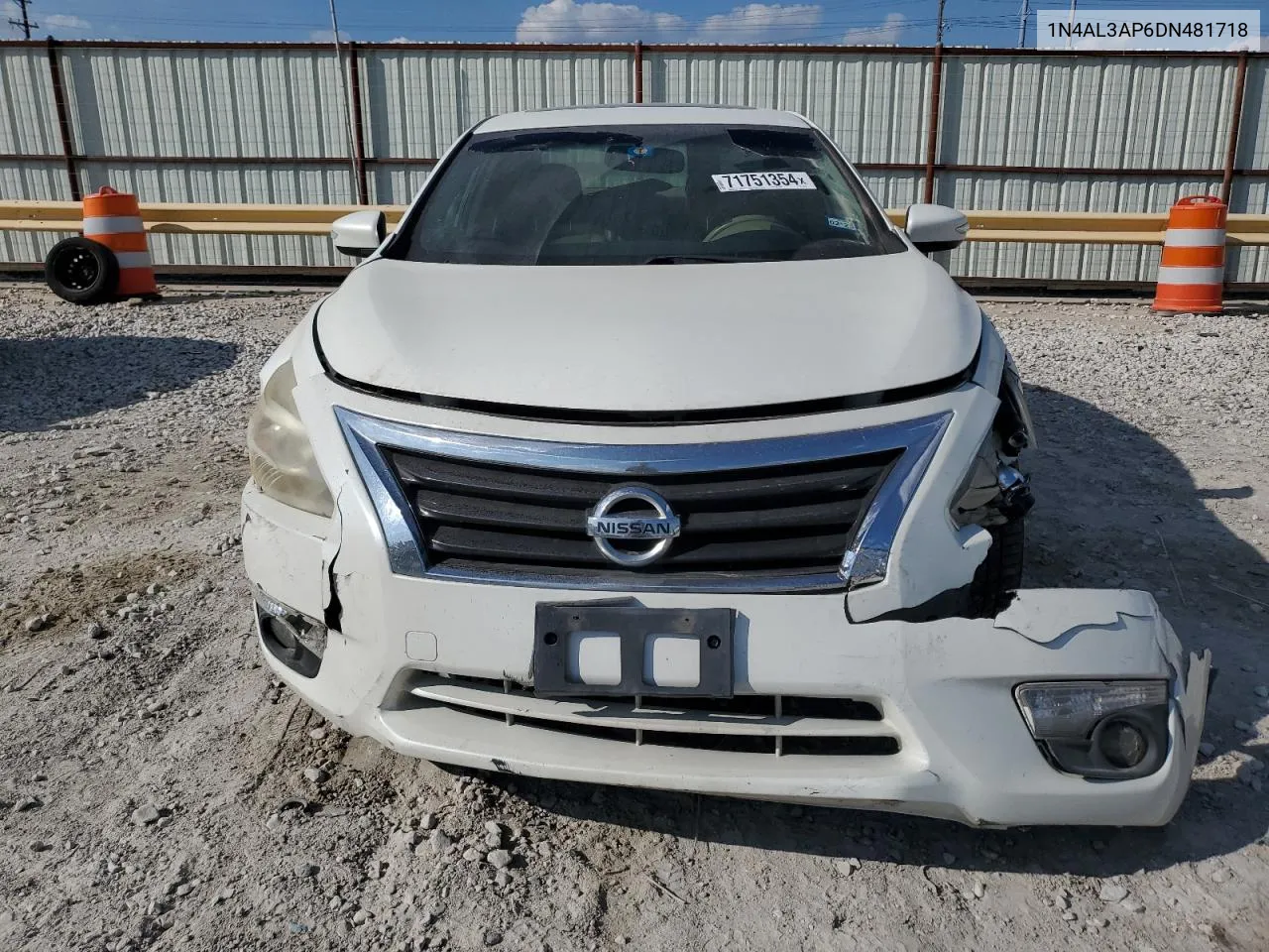 2013 Nissan Altima 2.5 VIN: 1N4AL3AP6DN481718 Lot: 71751354