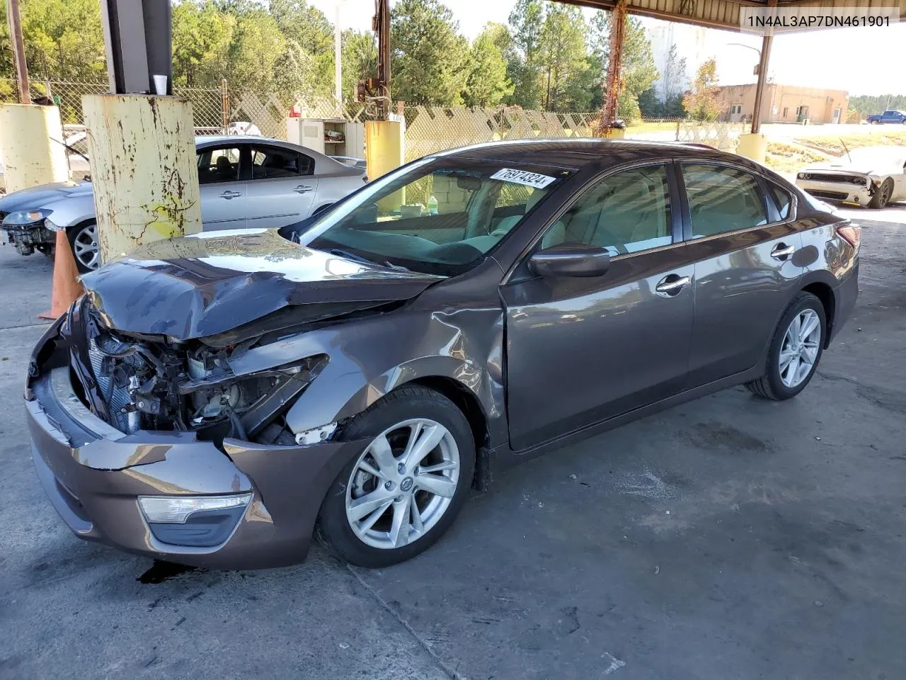 2013 Nissan Altima 2.5 VIN: 1N4AL3AP7DN461901 Lot: 76974324