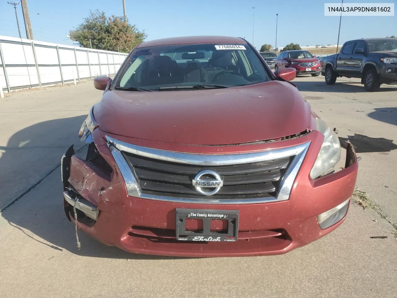 2013 Nissan Altima 2.5 VIN: 1N4AL3AP9DN481602 Lot: 77686034