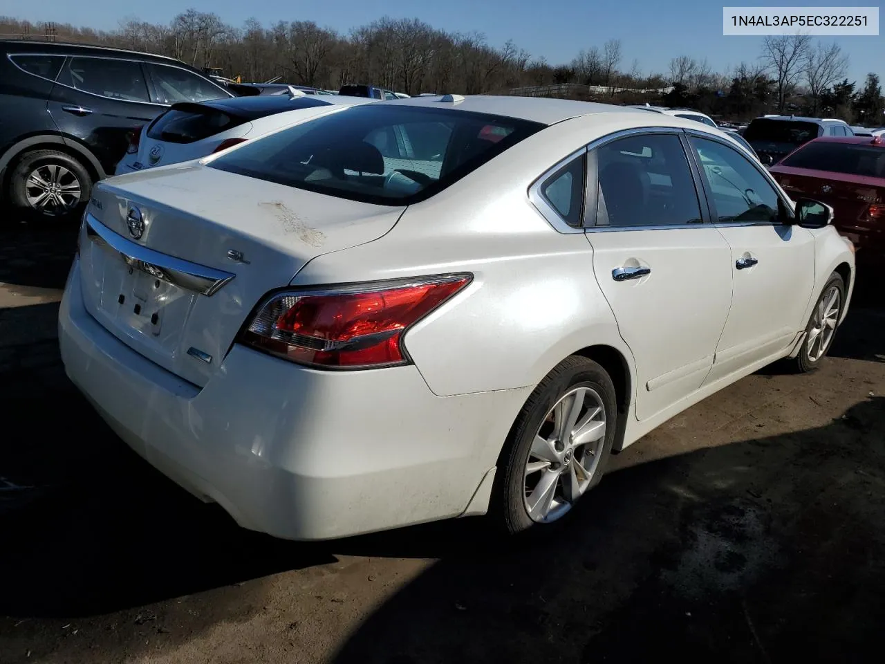 2014 Nissan Altima 2.5 VIN: 1N4AL3AP5EC322251 Lot: 43429994