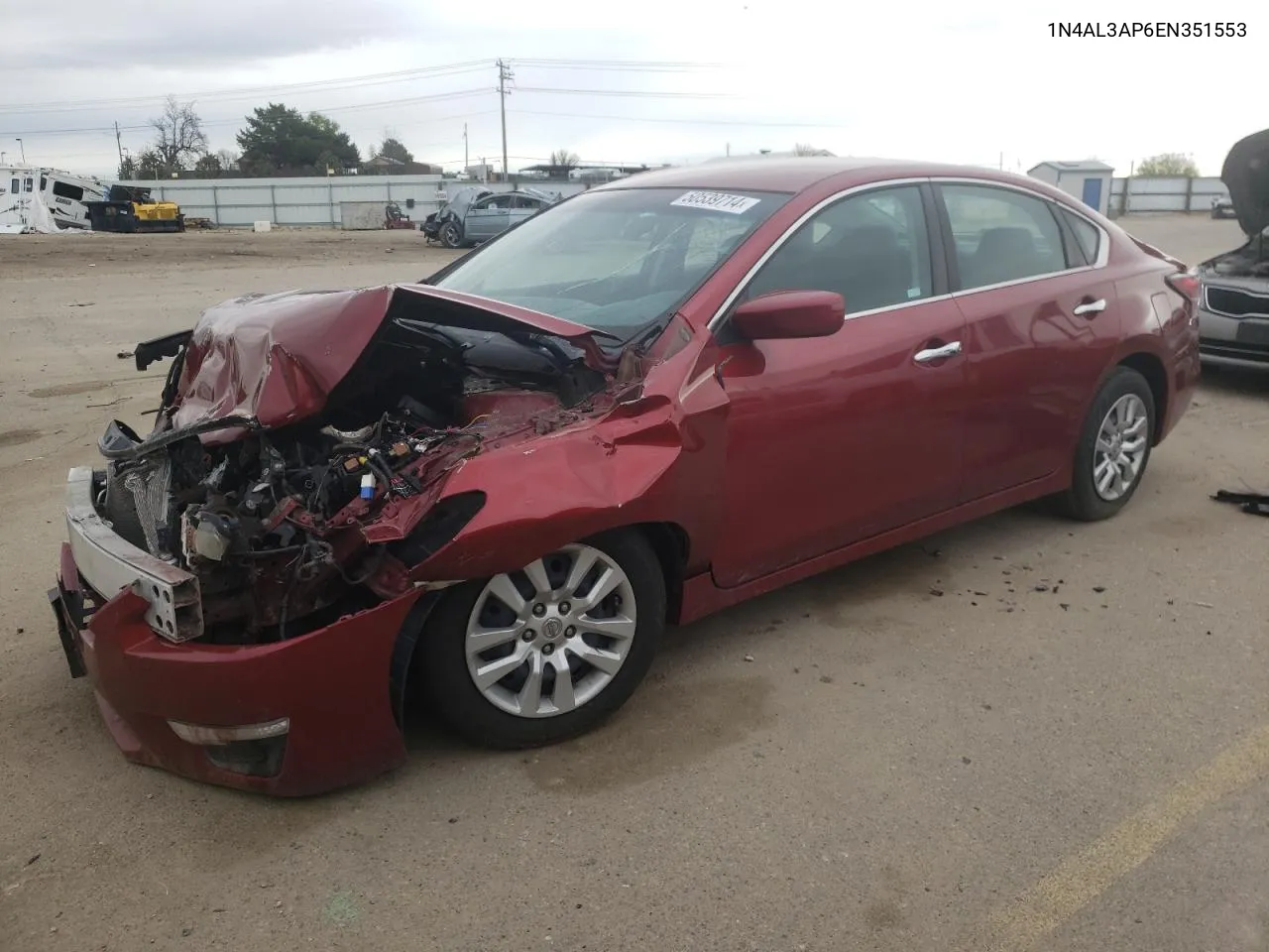 2014 Nissan Altima 2.5 VIN: 1N4AL3AP6EN351553 Lot: 50539714