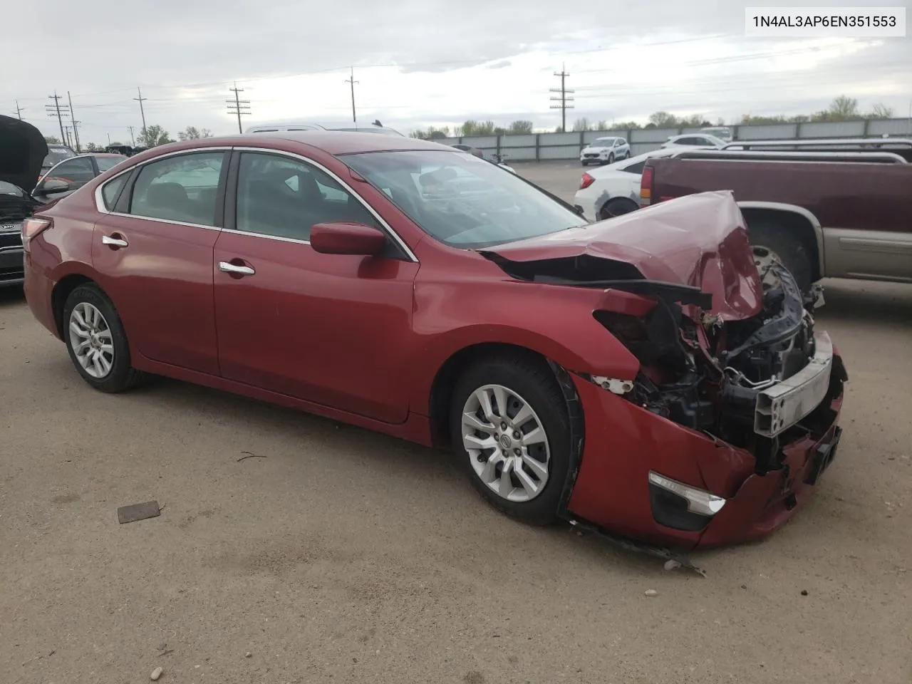 2014 Nissan Altima 2.5 VIN: 1N4AL3AP6EN351553 Lot: 50539714