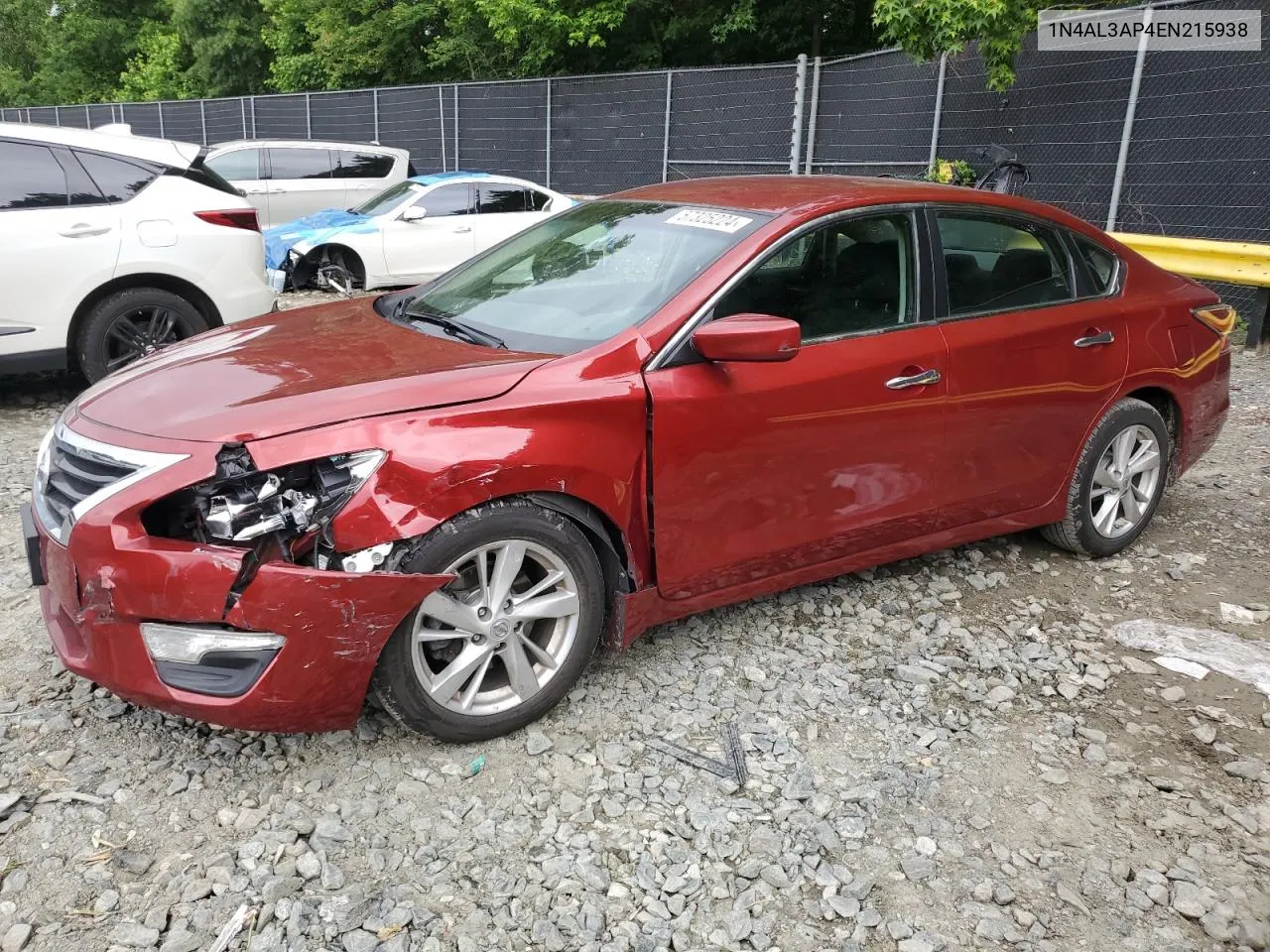 2014 Nissan Altima 2.5 VIN: 1N4AL3AP4EN215938 Lot: 57325224