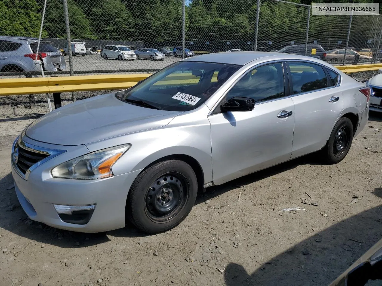 2014 Nissan Altima 2.5 VIN: 1N4AL3AP8EN336665 Lot: 57431964