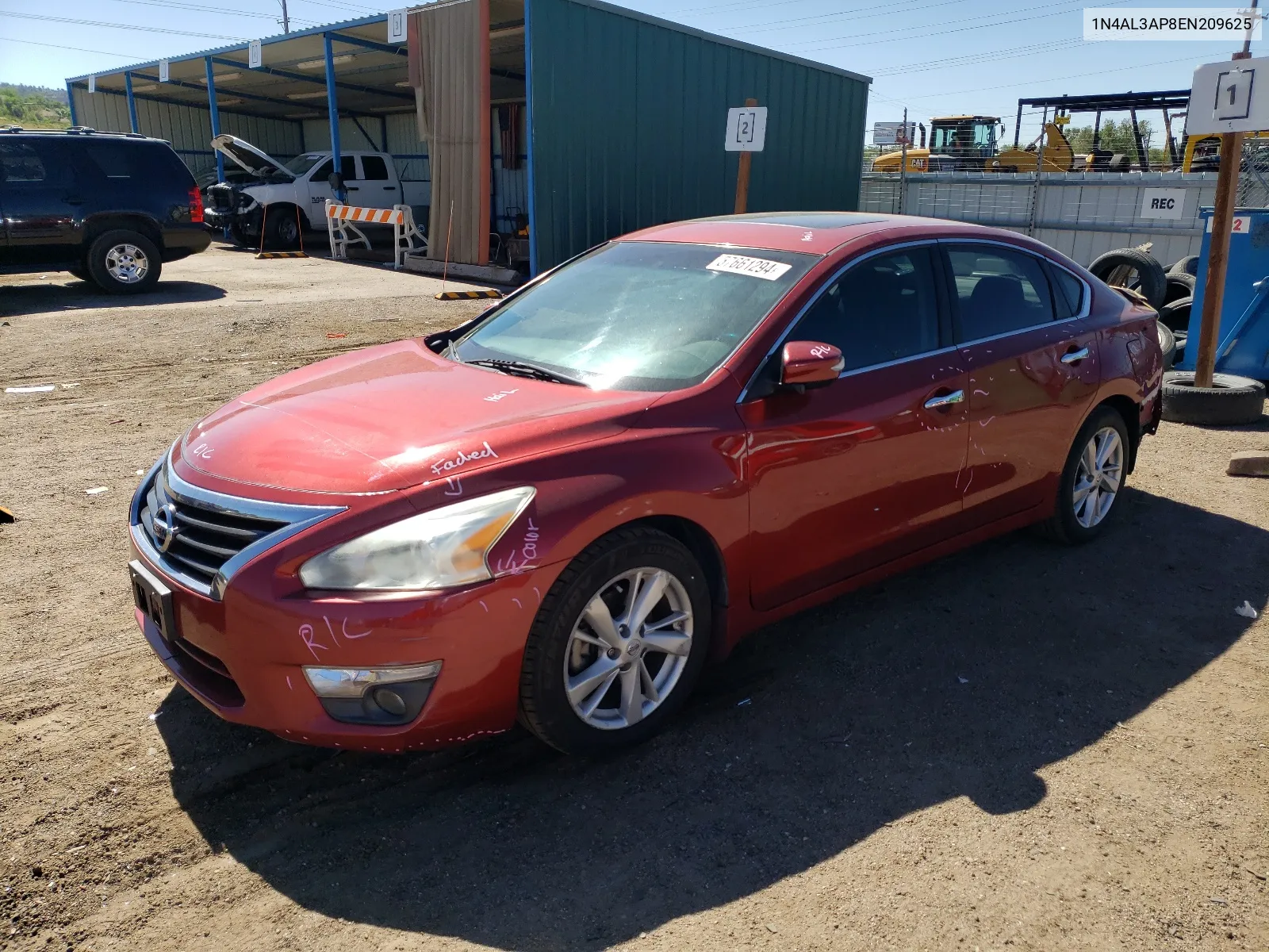 2014 Nissan Altima 2.5 VIN: 1N4AL3AP8EN209625 Lot: 57661294