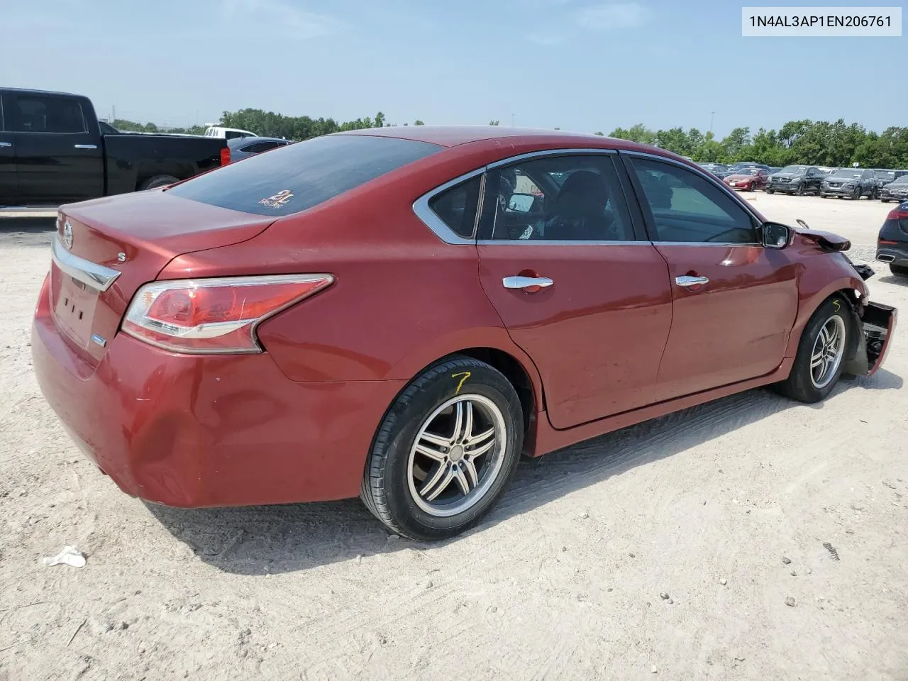 2014 Nissan Altima 2.5 VIN: 1N4AL3AP1EN206761 Lot: 61525104